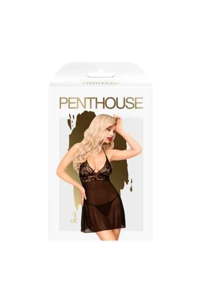 Chemise e perizoma nera Bedtime Story