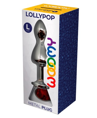 Plug anale Lollypop rosso