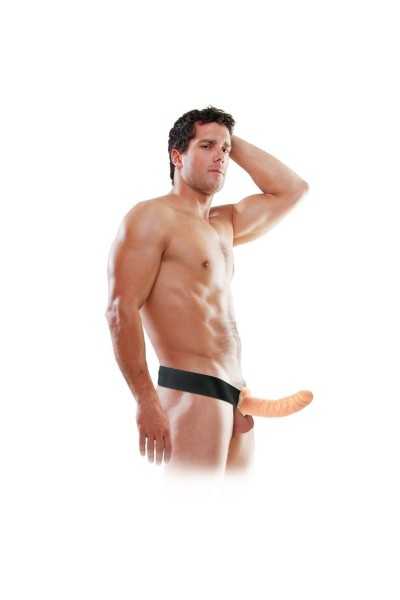 Strap on con dildo realistico 19 cm Hollow Strap on