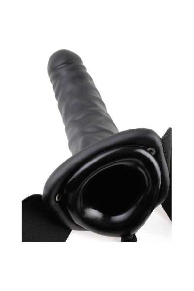 Strap on con dildo cavo 19 cm Vibrating Hollow Strap on