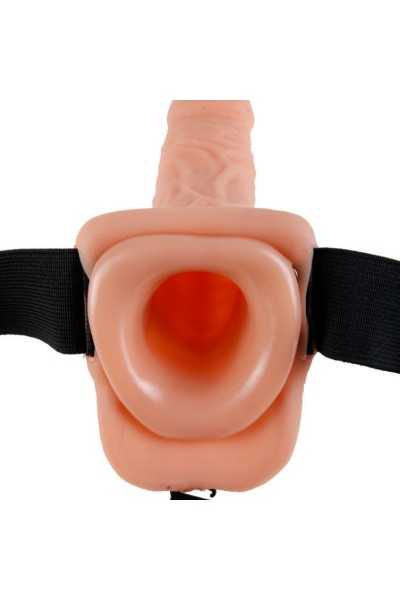 Strap on con dildo 17,8 cm Hollow Strap on With Balls