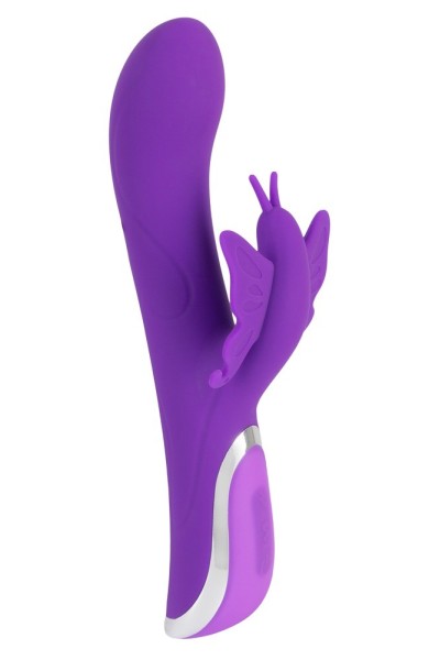 Vibratore rabbit viola a farfalla