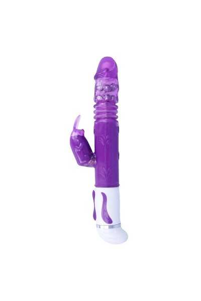 Vibratore rabbit rotante e con movimento su e giù Estuard viola