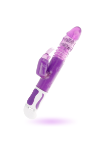 Vibratore rabbit rotante e con movimento su e giù Estuard viola