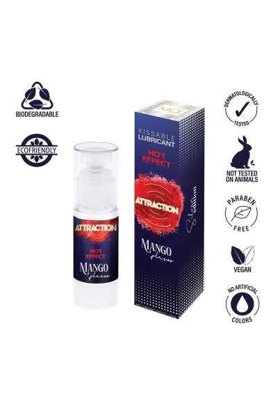 Lubrificante baciabile effetto caldo mango 50 ml