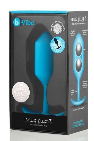 Plug anale Snug 3 azzurro