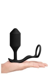 Vibratore anale con anello fallico Snug & Tug XL