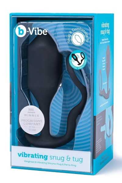 Vibratore anale con anello fallico Snug & Tug XL