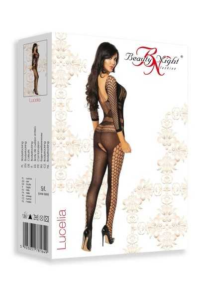 Bodystocking aperta all'inguine Lucelia