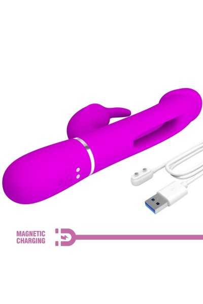 Vibratore rabbit multifunzioni Kampas fucsia