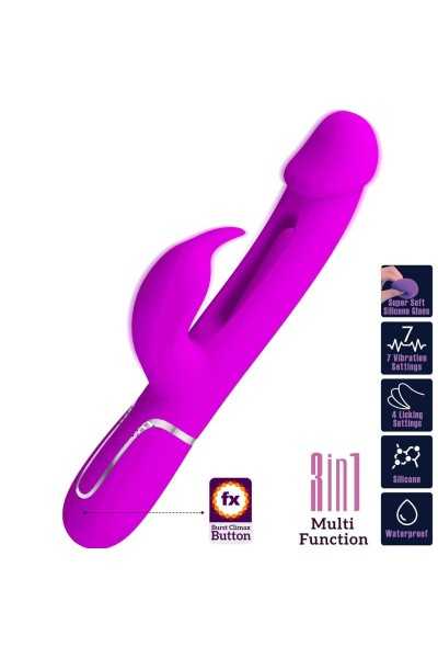 Vibratore rabbit multifunzioni Kampas fucsia