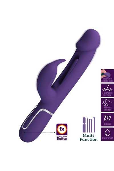 Vibratore rabbit multifunzioni Kampas viola