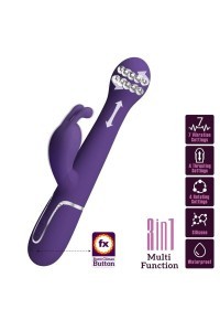 Vibratore rabbit multifunzioni Dejon viola