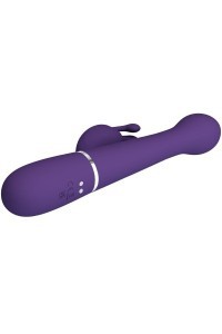 Vibratore rabbit multifunzioni Dejon viola