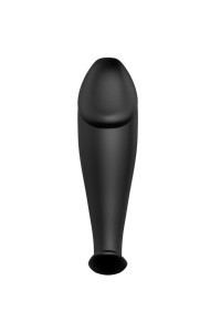 Plug anale nero a forma di pene