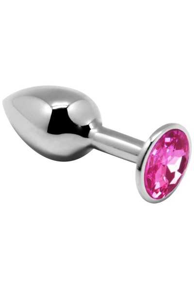 Plug anale Mini Metal Butt rosa taglia M