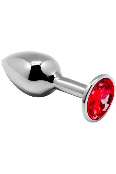 Plug anale Mini Metal Butt rosso taglia M