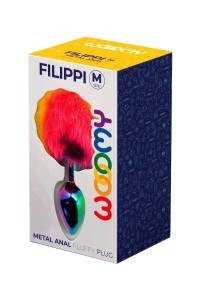 Plug anale in metallo Filippi Rainbow M