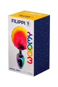 Plug anale in metallo Filippi Rainbow S