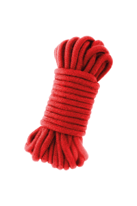 Corda bondage in cotone rosso 5 mt