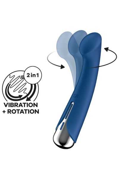 Vibratore punto G Spinning 1 blu