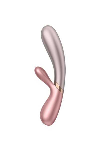 Vibratore rabbit con app Hot Lover rosa e beige