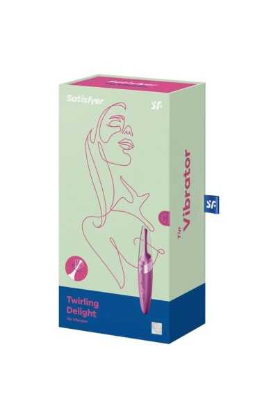 SATISFYER TWIRLING DELIGHT ESTIMULADOR CLITORIS MORADO