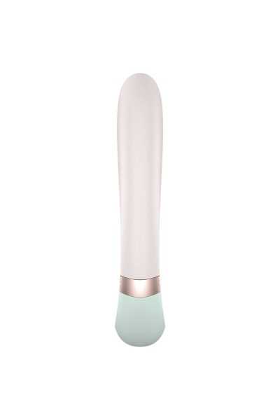 Vibratore rabbit con app Heat Wave bianco