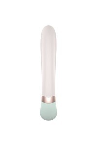 Vibratore rabbit con app Heat Wave bianco