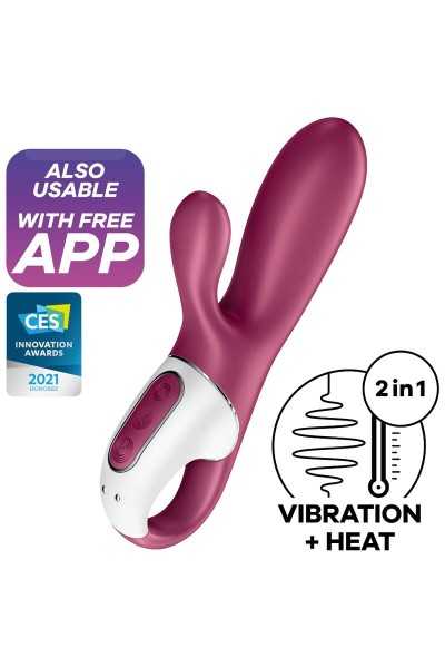 Vibratore rabbit con app e funzione calore Hot Bunny