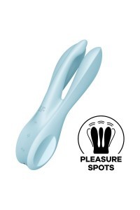 Stimolatore vaginale Threesome 1 azzurro