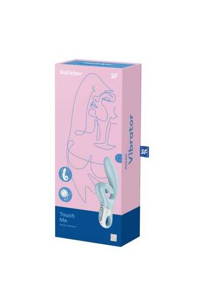 Vibratore rabbit Touch Me azzurro