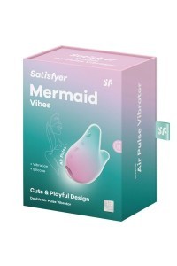 Stimolatore clitorideo Mermaid Vibes rosa e menta