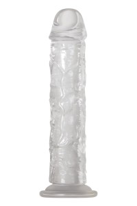 Dildo realistico trasparente con ventosa Crystal Clear 21,6 cm