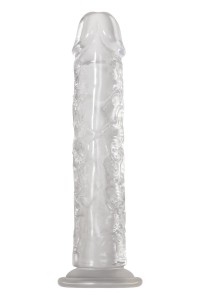 Dildo realistico trasparente con ventosa Crystal Clear 21,6 cm