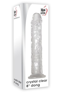 Dildo realistico trasparente con ventosa Crystal Clear 21,6 cm