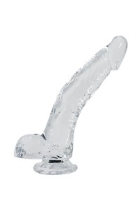 Dildo realistico trasparente Stallion 22 cm