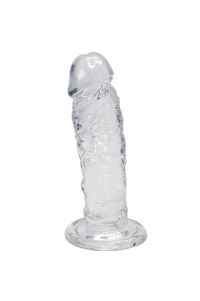 Dildo jelly trasparente Majestic 14,7 cm