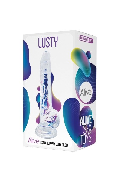 Dildo realistico in jelly Lusty 18 cm