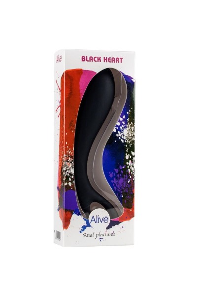 Dildo anale Black Heart 15 cm