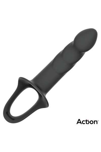 Imbracatura con dildo cavo taglia L nero