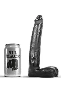 ALL BLACK DILDO REALISTICO 21CM