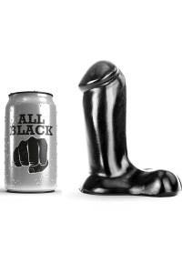 ALL BLACK DILDO REALISTICO 14 CM