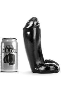 ALL BLACK DILDO REALISTICO 18CM