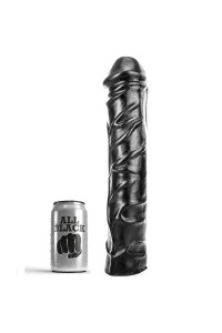 ALL BLACK  DILDO GIGANTE FISTING  SUAVE 32 CM