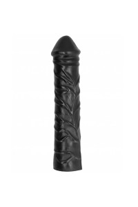 ALL BLACK  DILDO GIGANTE FISTING  SUAVE 32 CM