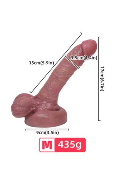 Dildo realistico con testicoli