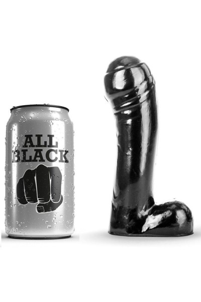 ALL BLACK DILDO NEGRO 15CM