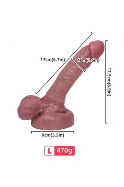 Dildo realistico con testicoli