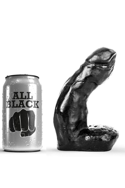 ALL BLACK DILDO REALISTICO 15CM